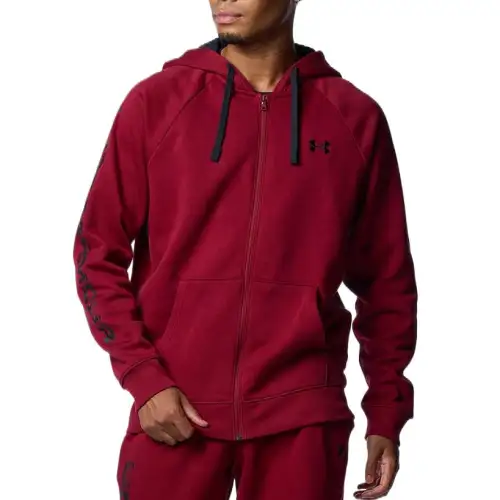 Under Armour Rival Fleece Glitch Sweatshirt Men's Dark Red