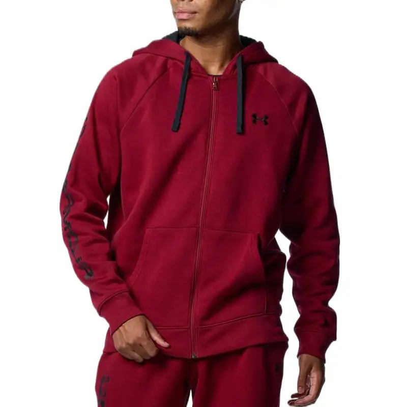 Under Armour Rival Fleece Glitch Sweatshirt Men's Dark Red