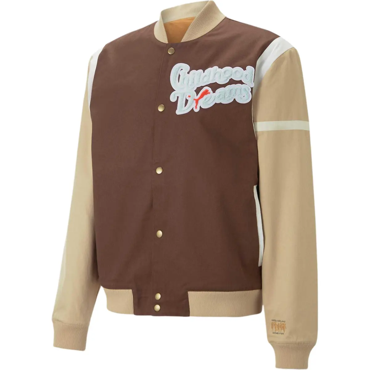 PUMA Jackets Men's Brown Baseball Collar Moderate Other