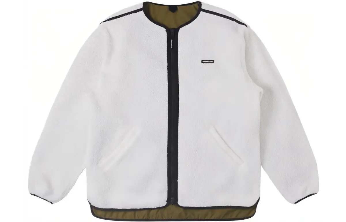 Converse Jackets Men's White Crew Neck Moderate Other