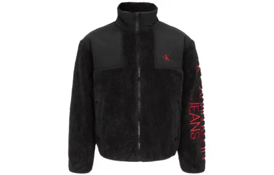 CALVIN KLEIN Velvet feel Coat Men's Black