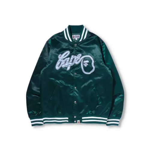 A BATHING APE Baseball Jerseys Men's Baseball Collar Moderate Straight Fit