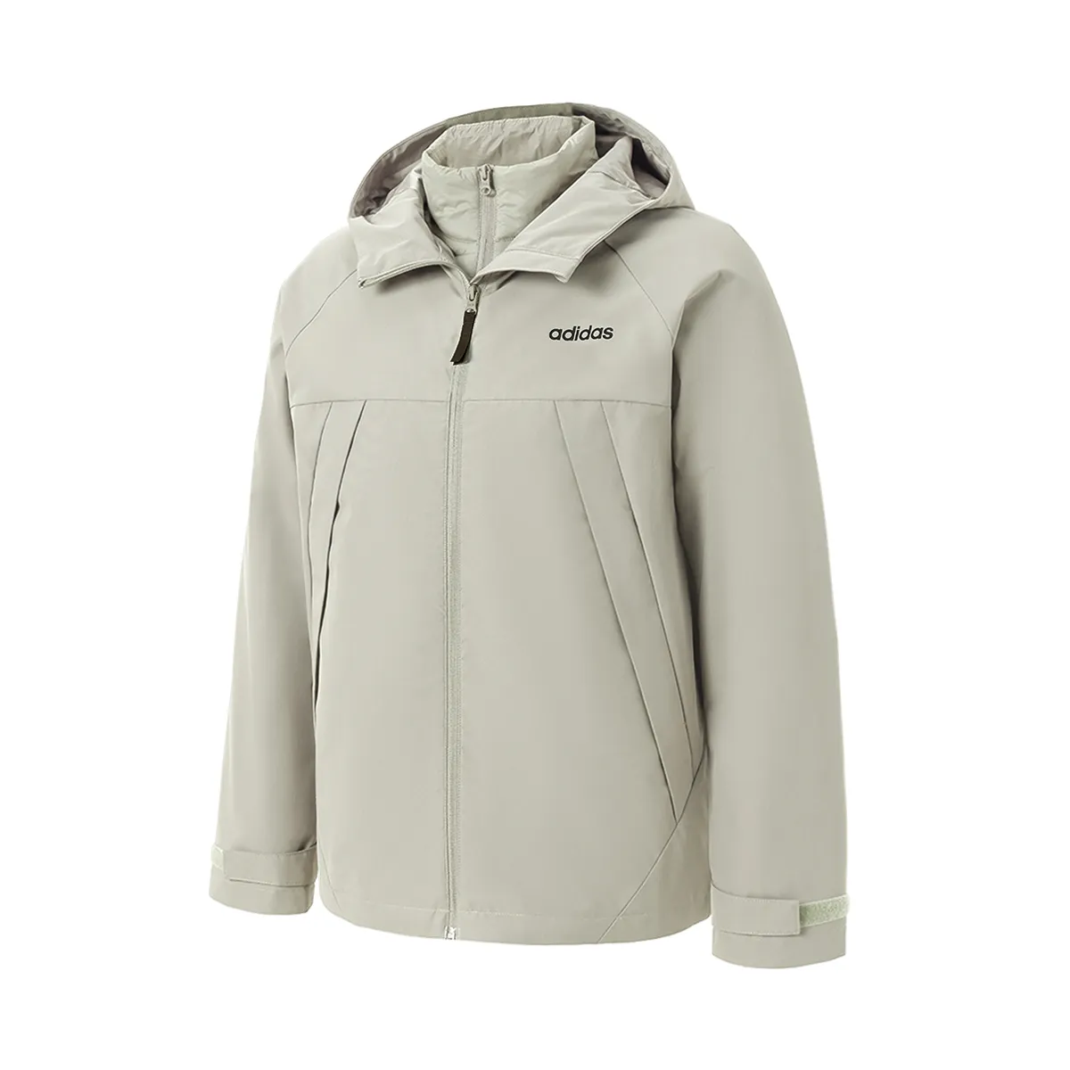 Adidas Jackets Unisex Gray Hooded Moderate Other