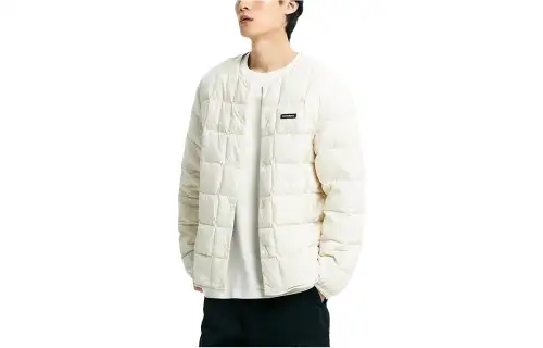 New Balance LQJ Jackets Men's Ivory White Crew Neck Moderate Other