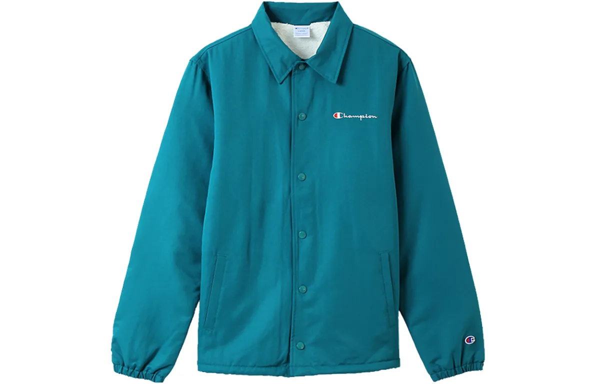 Champion FW21 Velvet feel Coat Japan Version Unisex Lake Blue