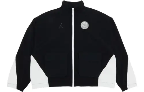 Jordan Paris Saint Germain Jackets Unisex Black Stand Collar Moderate Other