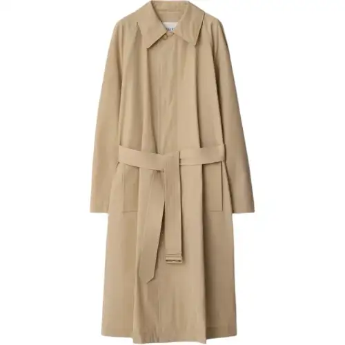 Burberry Coats Men's Sand Lapel Moderate