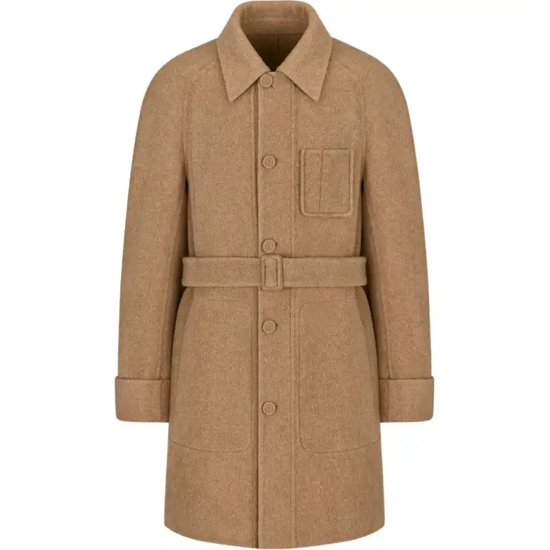 DIOR Belted Button Up Coat