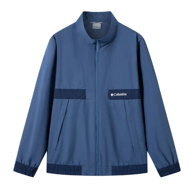 Columbia Jackets Men's Blue Stand Collar Moderate Other