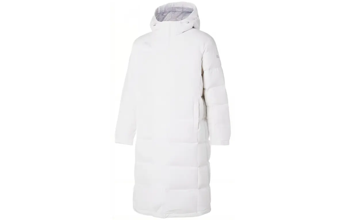 PUMA Down Jackets Unisex White Hooded Thickened Other
