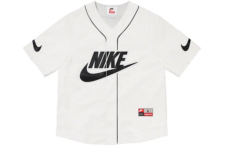 Supreme Nike Leather Baseball Jersey
