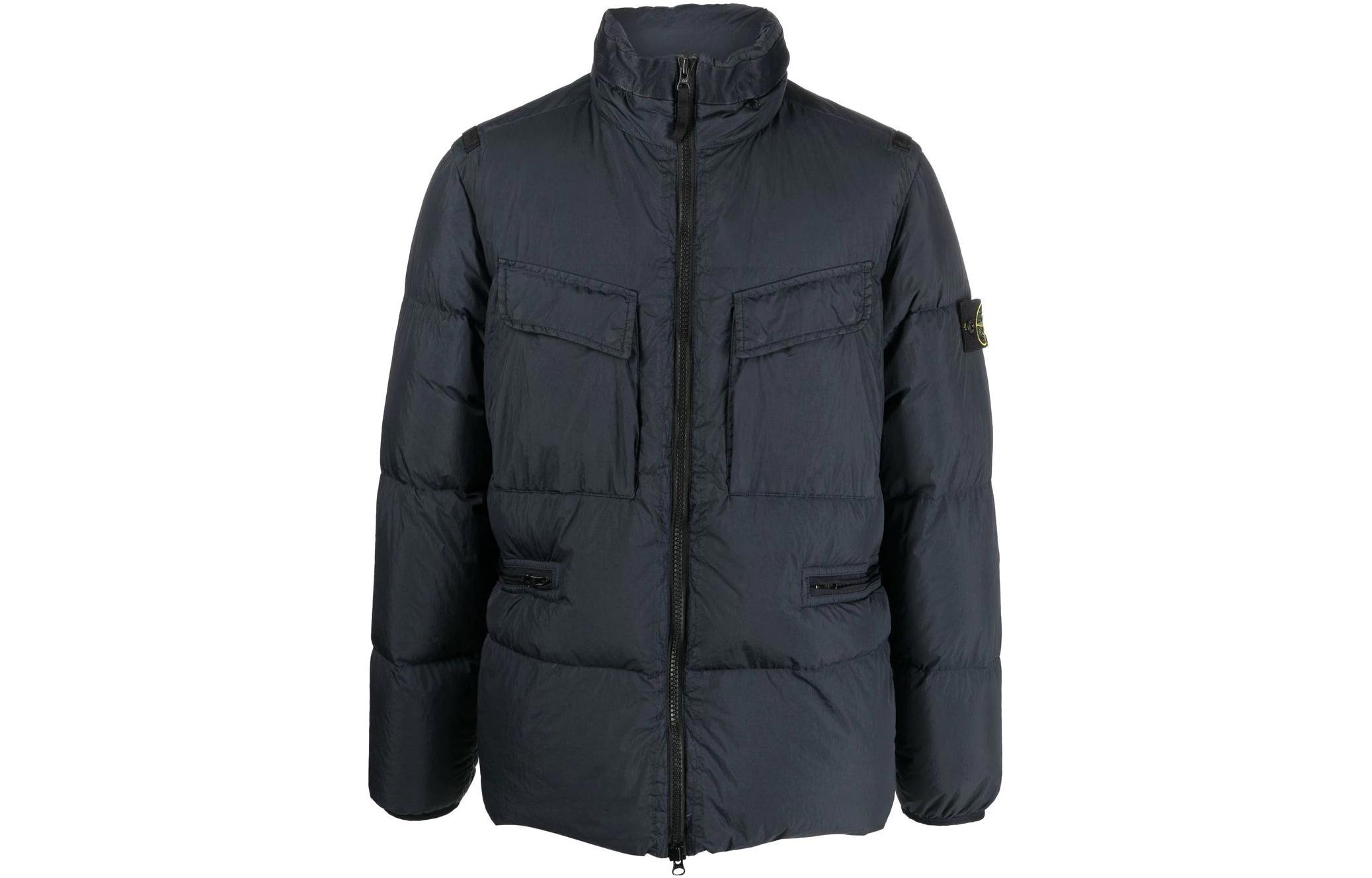 Пуховик STONE ISLAND FW22 (синий)