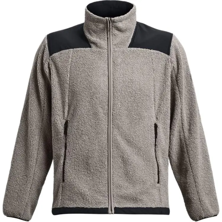 Under Armour Velvet Jackets Men's Asphalt Gray Stand Collar Moderate