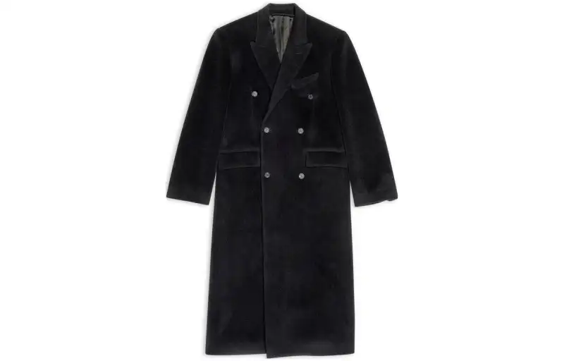 Balenciaga FW22 Coat Regular Fit Men's Black