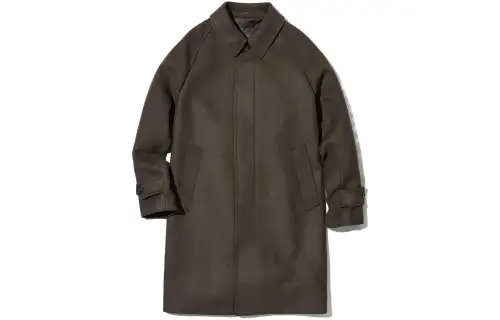 UNIQLO Coats Unisex Umber Lapel Moderate