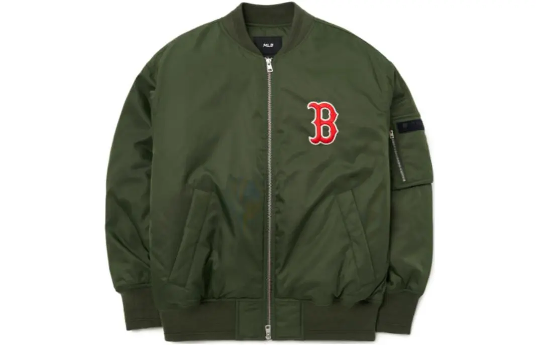 MLB FW22 Baseball Jacket Unisex Army Green