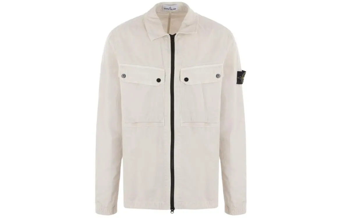 STONE ISLAND Jackets & Coats Men's Milk White