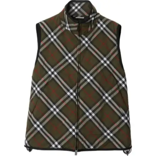Burberry checked padded gilet