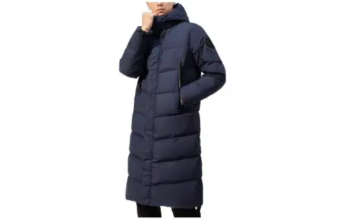 ANTA Down Jackets Unisex Deep Aquamarine Hooded Thickened