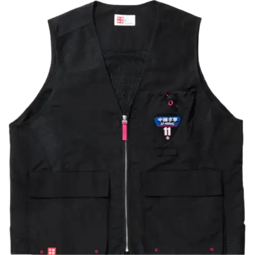 Li Ning Vests Unisex Black V Neck Moderate Other