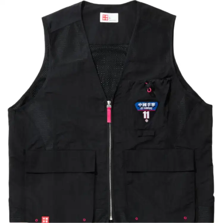 Li Ning Vests Unisex Black V Neck Moderate Other