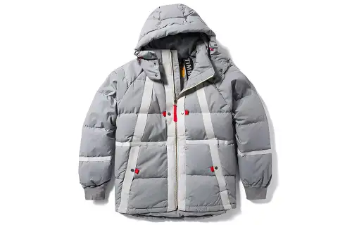 Timberland x CHRISTOPHER RAEBU Future73 Down Jacket Men's Gray