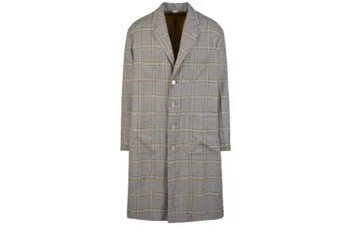 GUCCI Coats Men's Multicolor Lapel Moderate Straight Fit