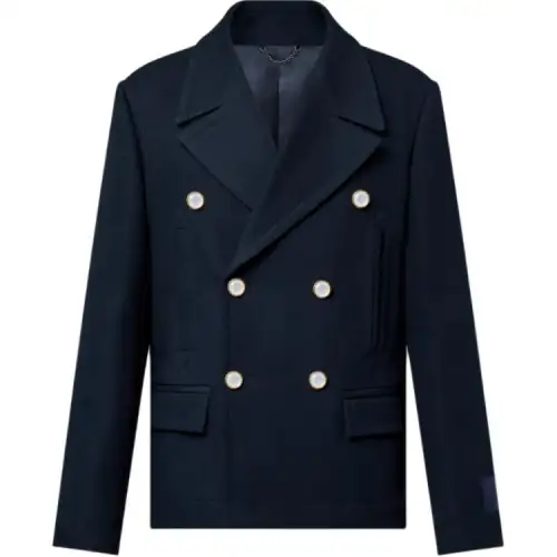 LOUIS VUITTON Cotton-Blend Pea Coat