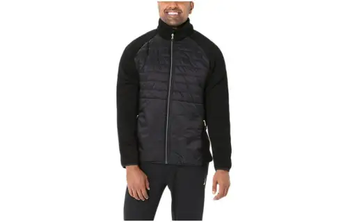 ASICS Jackets Men's Black Crew Neck Moderate Other