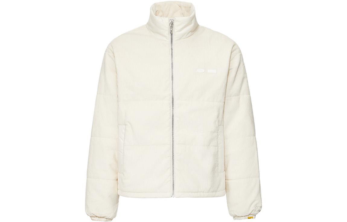 Reebok X Randomevent Puffer Jackets Unisex White Stand Collar Moderate Puffer Jacket
