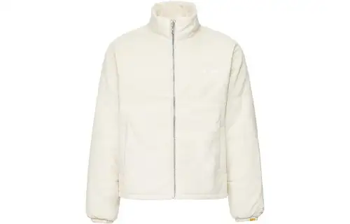 Reebok X Randomevent Puffer Jackets Unisex White Stand Collar Moderate Puffer Jacket