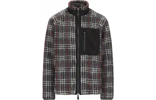 Burberry Full Zip Fleece Check Top