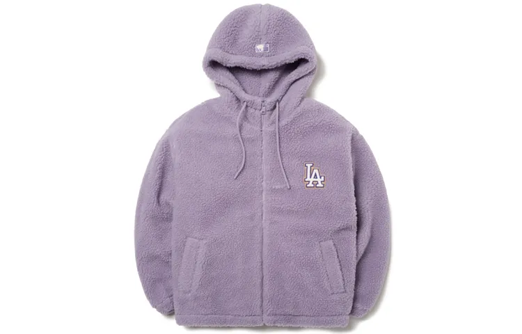 MLB Velvet Jackets Unisex Taro Purple Hooded Moderate