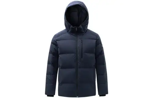 ANTA Variety Training Collection Down Jackets Men's Dark Blue Hooded Moderate