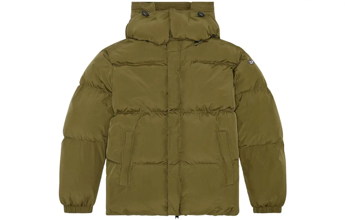 DIESEL FW23 Puffer Jacket Men's Olive Green