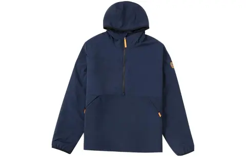 Timberland Puffer Jackets Men's Blue Hooded (Non-detachable) Moderate Straight Fit