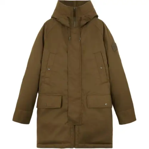 STONE ISLAND Logo Patch Hooded Parka