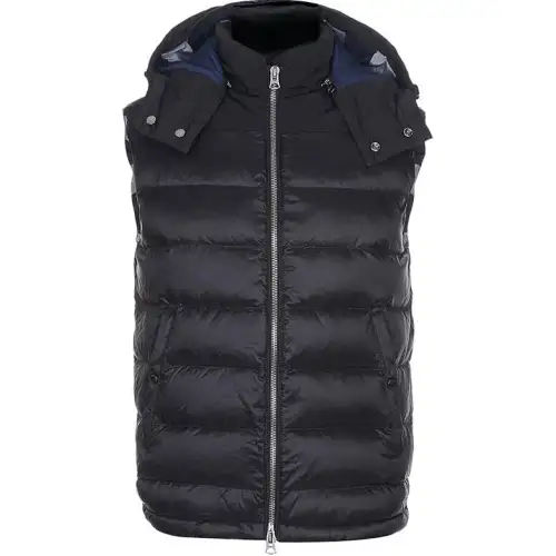 Burberry Vests Men's Black Detachable Hood Moderate Other