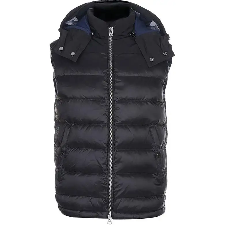 Burberry Vests Men's Black Detachable Hood Moderate Other