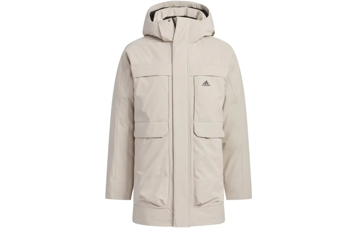 Adidas LONG DOWN Jacket Men's Beige