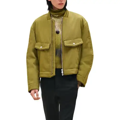 HERMES Jackets & Coats Men's Fennel Green
