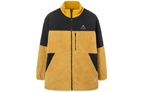 ANTA Outdoor Collection Velvet Jackets Men's Yellow Stand Collar Moderate