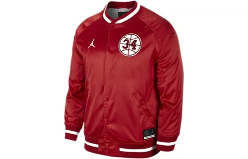 Jordan Baseball Jerseys Men's Red Baseball Collar Moderate