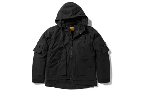 Timberland Future73 Down Jackets Men's Black Detachable Hood Thickened Down Jacket