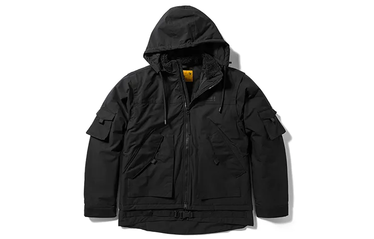 Timberland Future73 Down Jackets Men's Black Detachable Hood Thickened Down Jacket