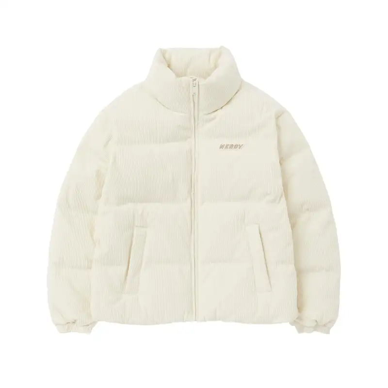 Nerdy Down Jackets Unisex Ivory Stand Collar Thickened Other
