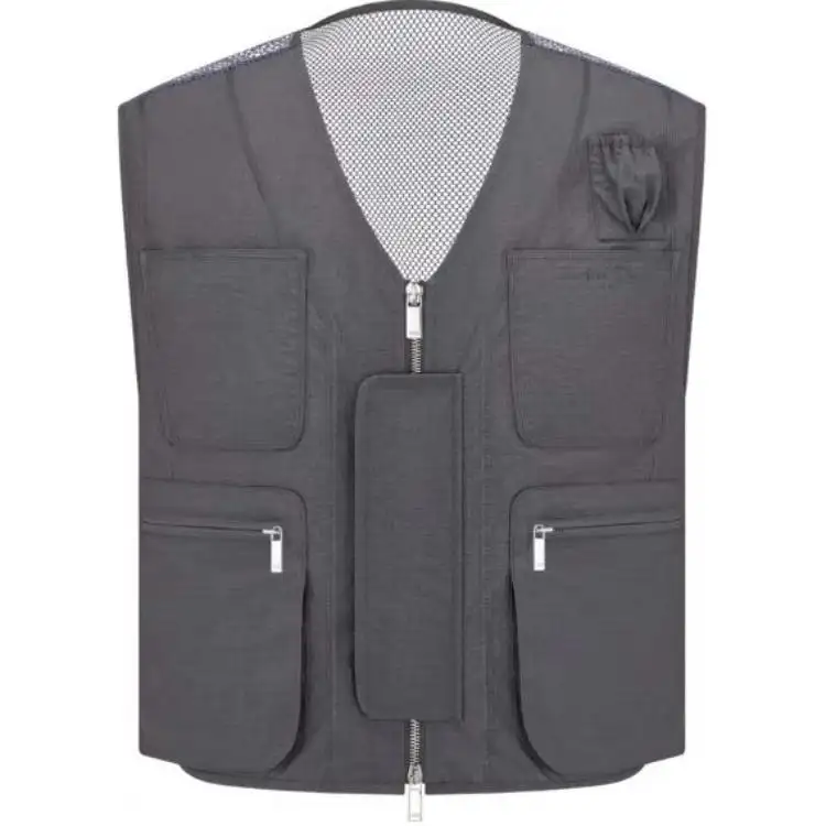 DIOR Vests Men's Gray V Neck Moderate Other