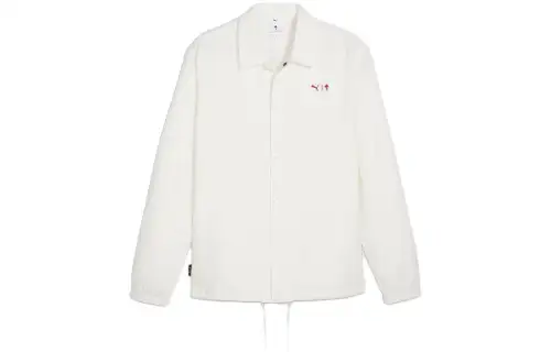 PUMA Jackets Men's White Lapel Moderate Other