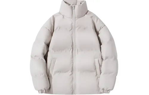 JEANSWEST Puffer Jackets Unisex Stand Collar Moderate Puffer Jacket, Padded Puffer Jacket