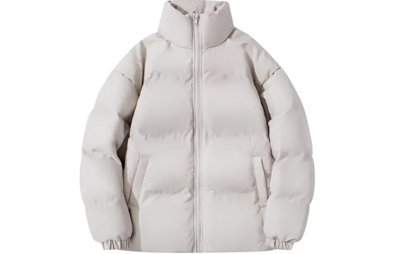 JEANSWEST Puffer Jackets Unisex Stand Collar Moderate Puffer Jacket, Padded Puffer Jacket